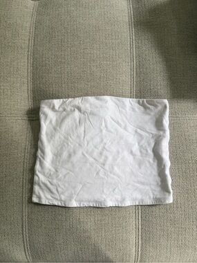 Tilly's White Cotton Tube Crop Top